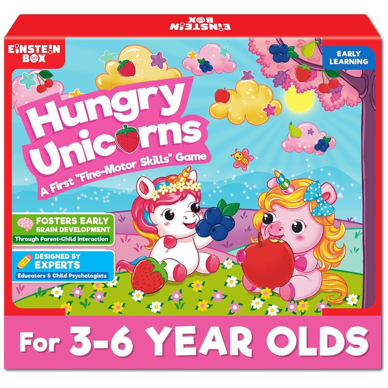 Einstein Box Hungry Unicorns Game for Kids 3+ Years | Toys & Gifts for Boys & Girls Ages 3-6 | Kids' Game | Birthday Gift for Ages 2-5 | Educational Toy - Image 1