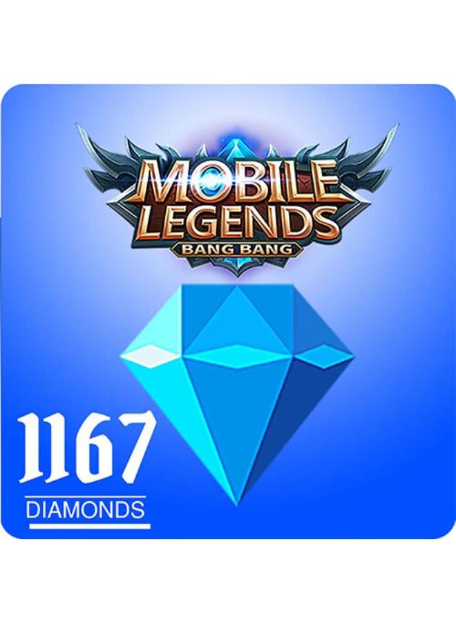 Global Mobile Legends 1167 Diamonds Gift Card