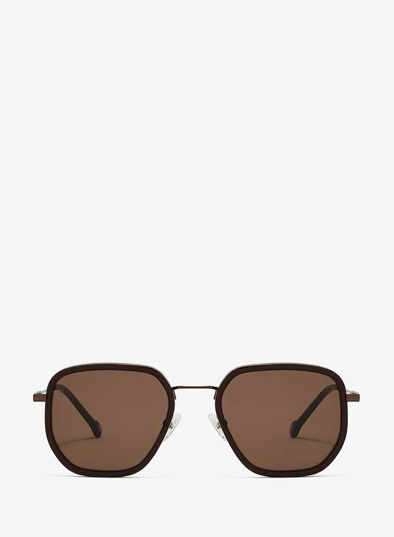 30Sundays 30Sundays ARCHAIC,Men Sunglasses, Geometric Sunglasses, UV Protection: UV400 (Brown,Brown)