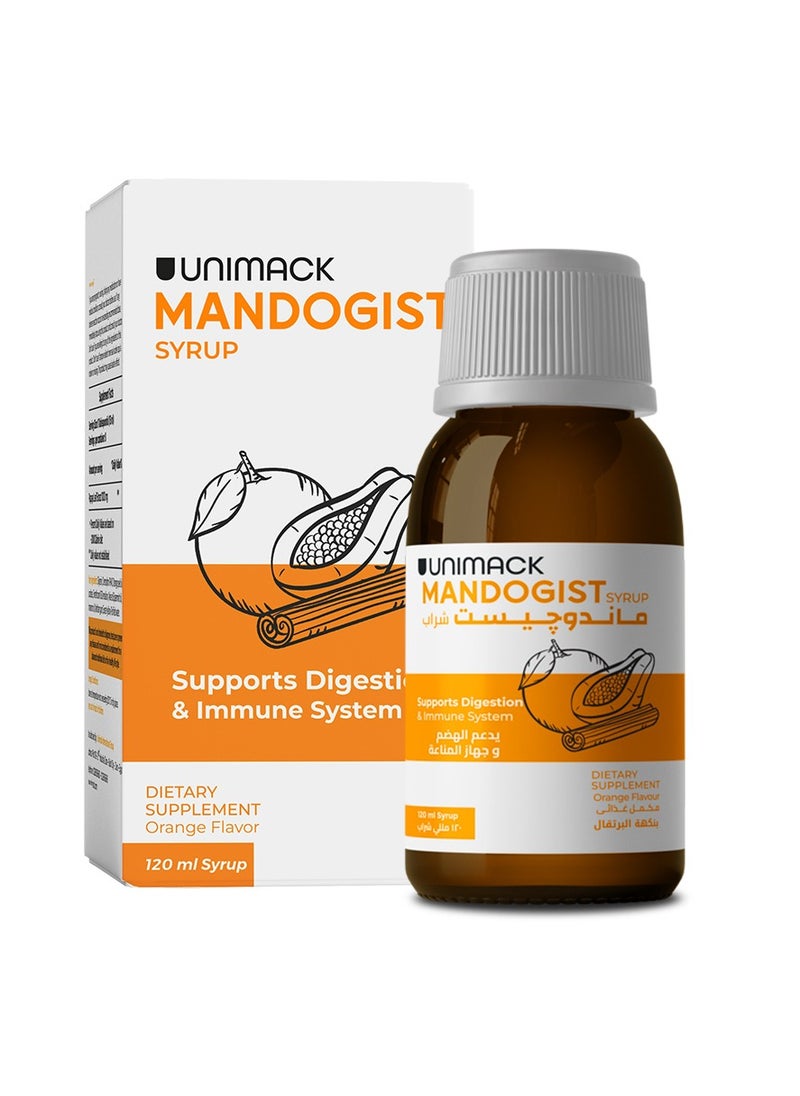 Unimack Mandogist Orange Flav. 120 ml Syrup  - Image 1