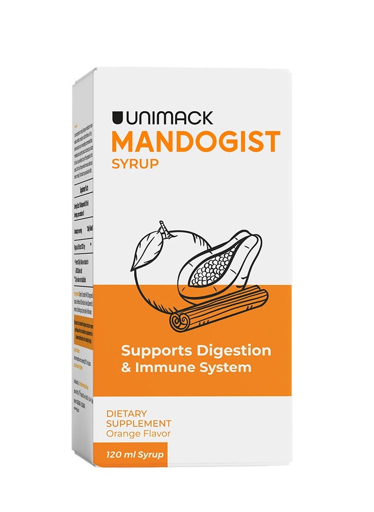 Unimack Mandogist Orange Flav. 120 ml Syrup  - Image 2