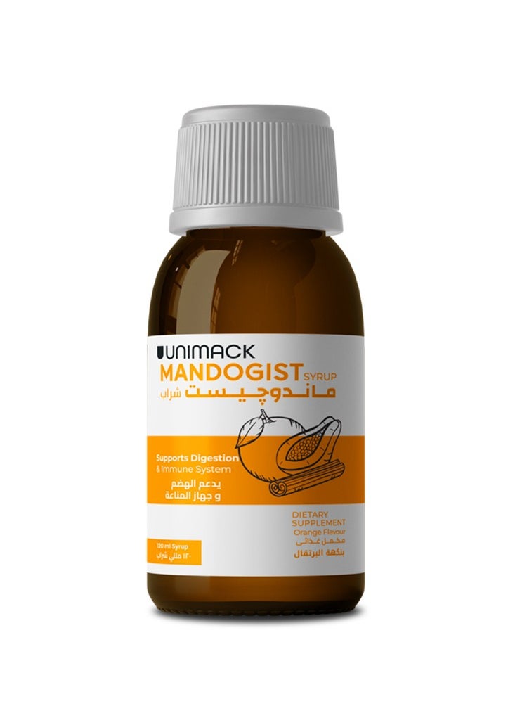 Unimack Mandogist Orange Flav. 120 ml Syrup  - Image 3