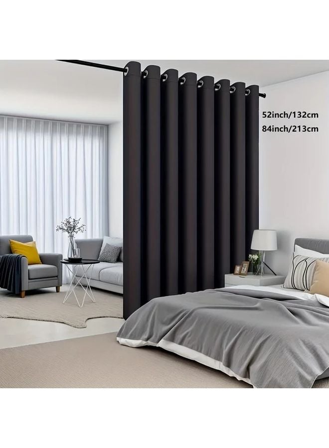 Blackout Insulated Window Curtains 52x84 Inches Black Room Darkening Panels - Image 5