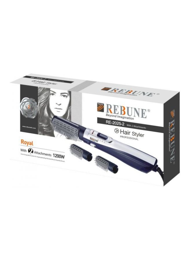 REBUNE 2-In-1 Hair Styler Blue/White/Grey 30x7x20cm - Image 2