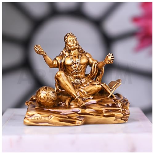 Artarium Bhaktimay Hanuman ji Murti Bajrangbali Idol for Home Decor Gift Article Decorative Showpiece (Bhaktimay Hanuman Antique) - Image 2