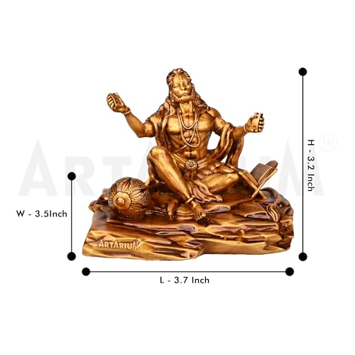 Artarium Bhaktimay Hanuman ji Murti Bajrangbali Idol for Home Decor Gift Article Decorative Showpiece (Bhaktimay Hanuman Antique) - Image 4