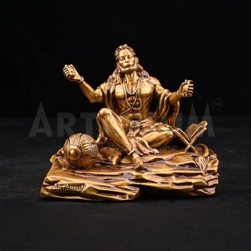 Artarium Bhaktimay Hanuman ji Murti Bajrangbali Idol for Home Decor Gift Article Decorative Showpiece (Bhaktimay Hanuman Antique) - Image 5