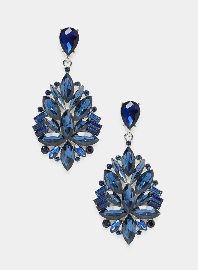 ستايلي Crystal Drop Party Earrings