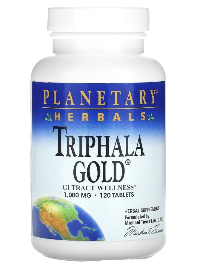 Triphala Gold® 2000 mg 120 Tablets (1000 mg per Tablet)