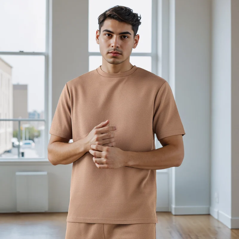 ADOT by Splash Waffle Textured T-shirt