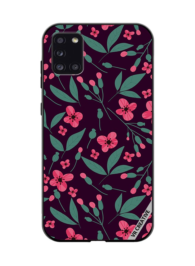 VR CREATIVE Protective Case Cover For Samsung Galaxy A31 Flower Design Multicolour - Image 1