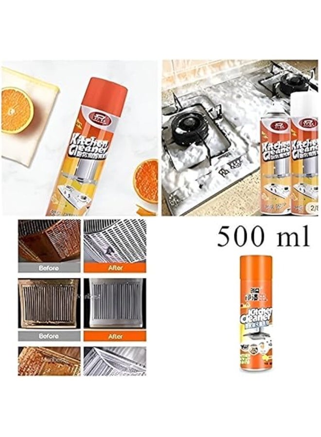 Cooker Cleaner - Multi-Use Bubble Foam for Kitchen Spraying, Effectively Removes Oil, Grease and Stains with Easy Application and Versatile Grease Removal Power (500ml) - Image 5