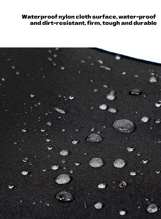 Large size pure black belt lock edge mouse pad (800 x 300 x 3 mm) large waterproof and non slip desktop mouse pad, suitable for gamers, employees, computers, etc PC、 Laptops and more teams or groups of people - Image 3