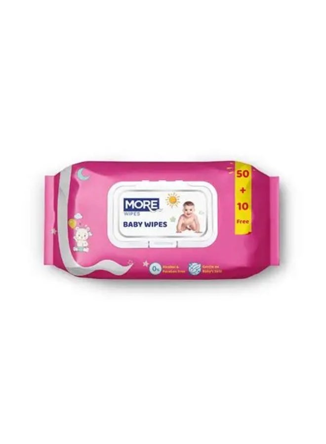 More Baby Wipes - 60 Count