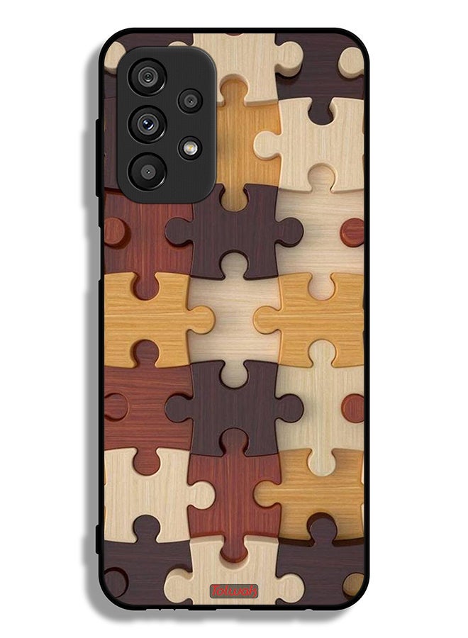 Tolwak Samsung Galaxy A23 5G Protective Case Cover Wooden Pattern - Image 1