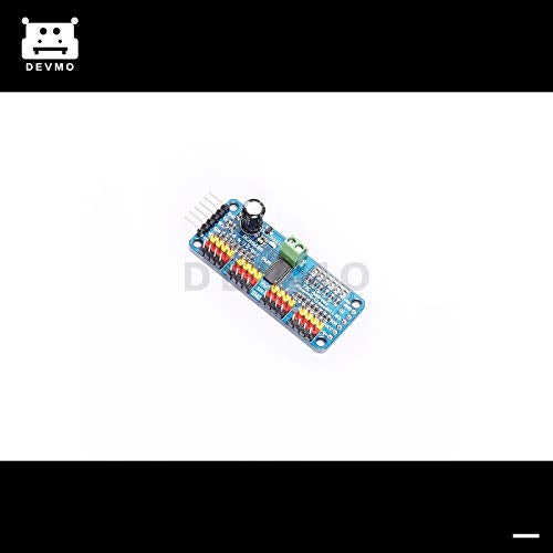 DEVMO PCA9685 16 Channel 12-bit PWM Servo Motor Driver I2C IIC Interface Shield Module Compatible with Servo Ar-duino Raspberry Pi - Image 2