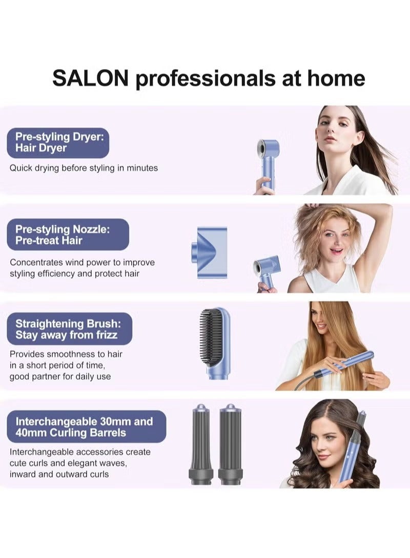 ريبنيو مجفف شعر Re-0006 عالي الطاقة وسريع للغاية مع 5 رؤوس متعددة الوظائف - Image 4