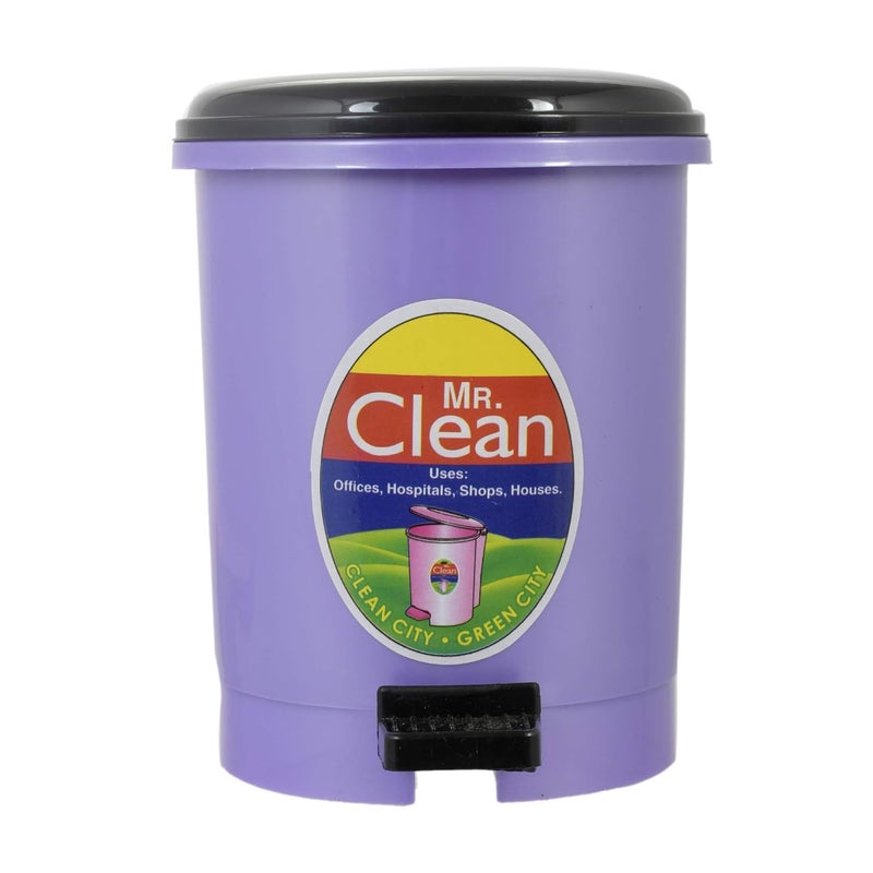 Kuber Industries 2 Pieces Table Top Desk Garbage Dustbin Trash for Office Home Work Place2 LTRBlue Purple - Image 5