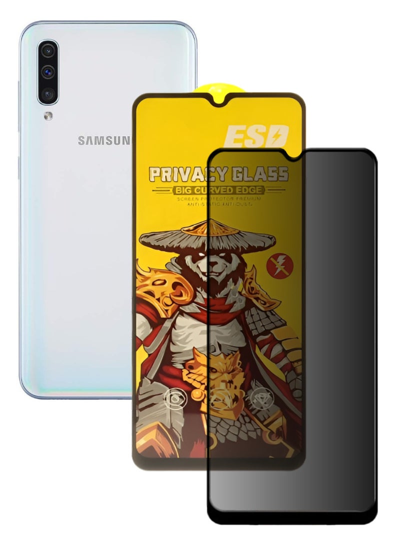 ESD Tempered Dustproof Privacy Glass Screen Protector Compatible For Samsung Galaxy A50 - Image 1