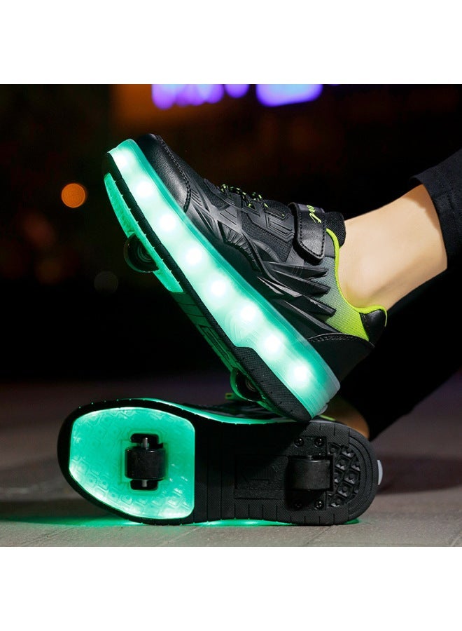MIXSNOW Runaway Shoes: Trendy Boys' and Girls' Roller Skates with Double Wheels - Image 1