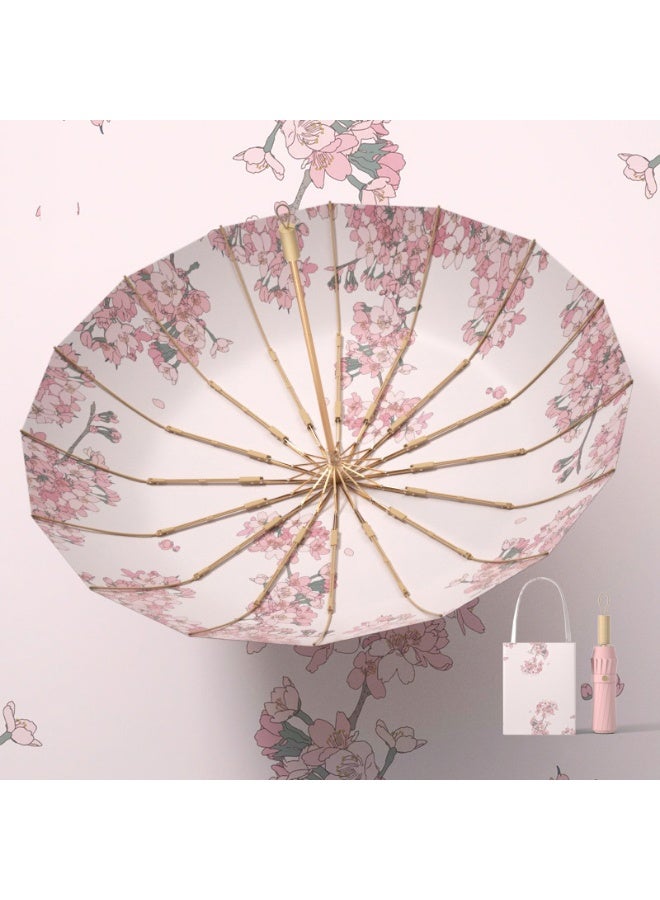 BAODINI TK popular new Chinese style folding umbrella with ancient style, suitable for both rain and sunshine, sun protection and UV protection, sun umbrella for women - Image 1