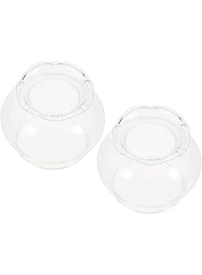 Glass Kerosene Lamp Cover 2 Pack Protective Indoor Use Smooth Retro Installation - Image 1