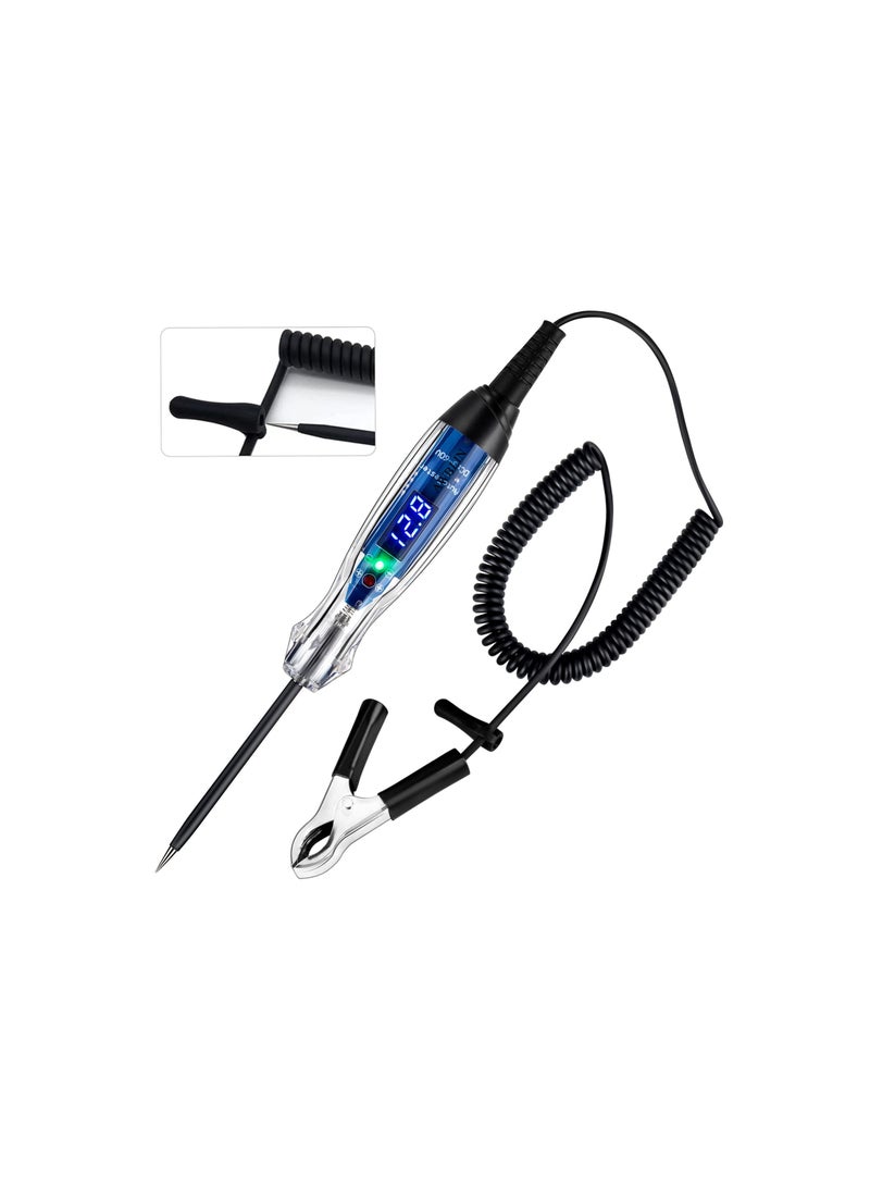 Loquat Automotive Test Light, 3-60V DC Digital LED Circuit Tester, Heavy Duty Light Tester with Voltmeter, Auto Electrical Tester, Auto Bidirectional Voltage Tester Electric Test Pen, Circuits Tester - Image 1