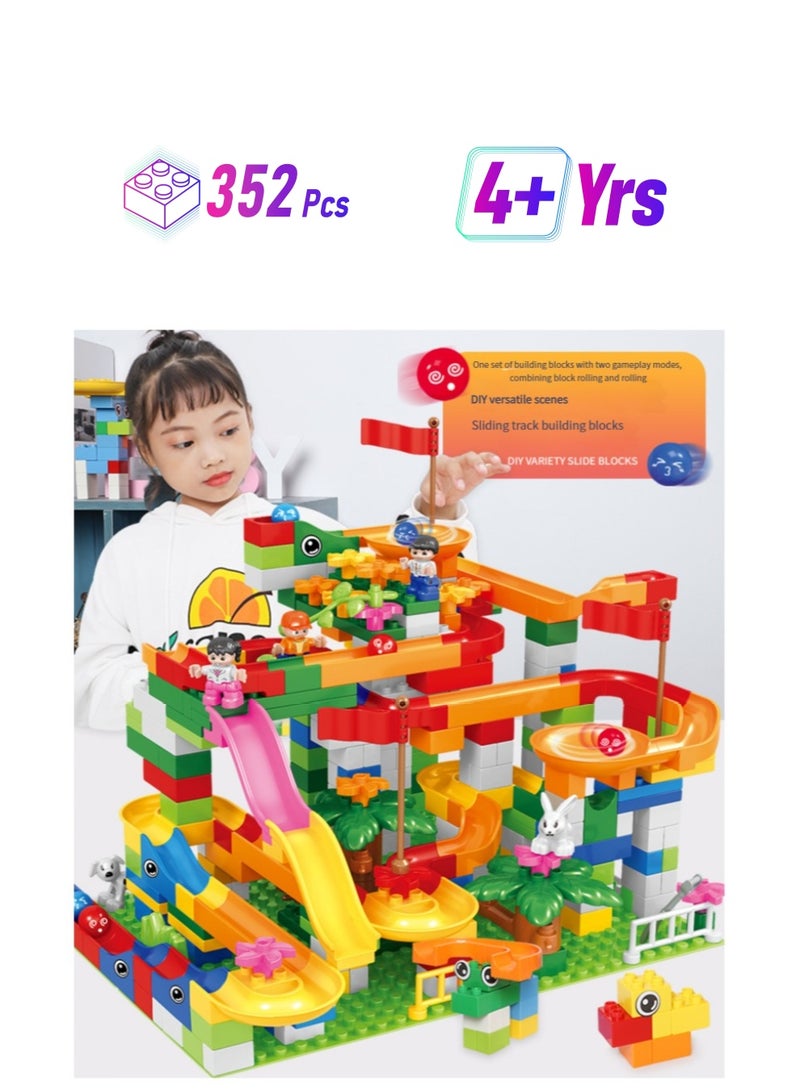 4-6 years old children's enlightenment pressure plastic toys puzzle Variety ball slide large particles building blocks  - Image 1