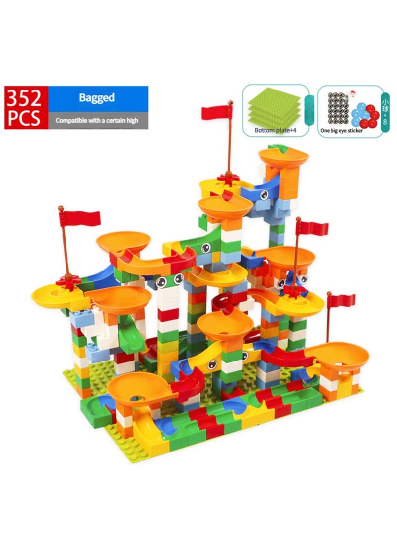 4-6 years old children's enlightenment pressure plastic toys puzzle Variety ball slide large particles building blocks  - Image 2