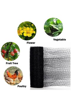Generic Anti Bird Netting 2.1 x 30 M Black Deer Fence Netting Extra Strong Woven Mesh Net for Animals, Reusable Kit with 50 Pcs Cable Ties, Fencing for Fruits Plants Trees  - Image 4