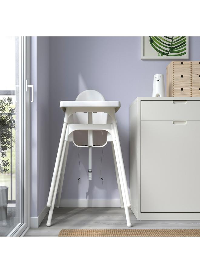 Green Tiger Highchair With Tray, White/White - Image 5