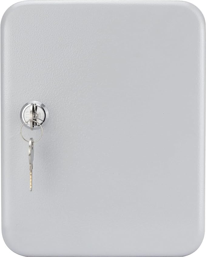 RGKJAS Security Metal Key Box with 20 Hooks Small Adjustable Wall Mount Key Lock Box Safe Cabinet with Key Tags For Homes Hotels Business CarBike Dealerships And Repair Shops - Image 2