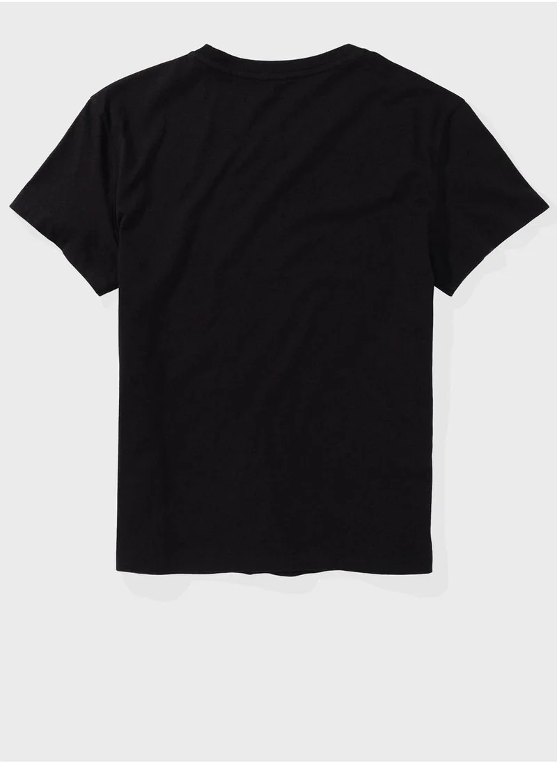 American Eagle Crew Neck Boyfriend T-Shirt