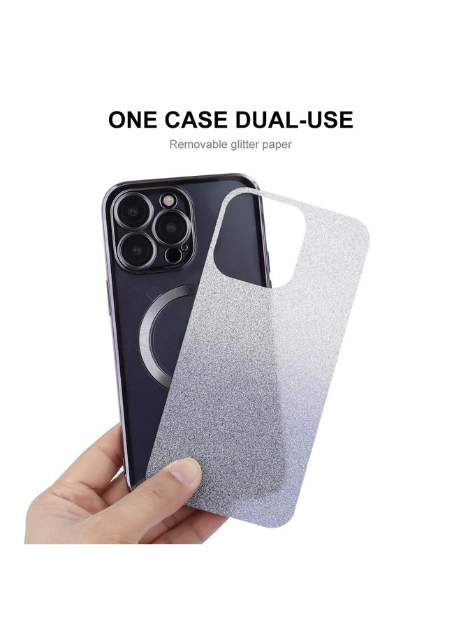 ENKAY Case For iPhone 15 Pro Hat-Prince Magnetic Glitter Plated Shockproof Phone Case with Lens Film - Image 2