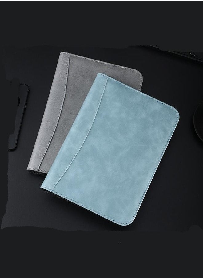 Arabest - Binder Folder Meeting Folder Portfolio Organizer With Calculator Notepad Pen File Bag A5 Size - Image 1