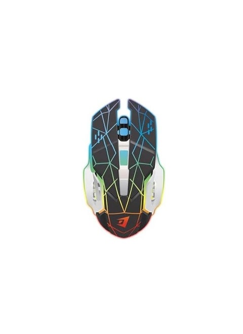 Gaming Mouse - Mouse with Buttons, Mouse Wheel Design, Breathable RGB Lighting, Led Light Mouse-W200