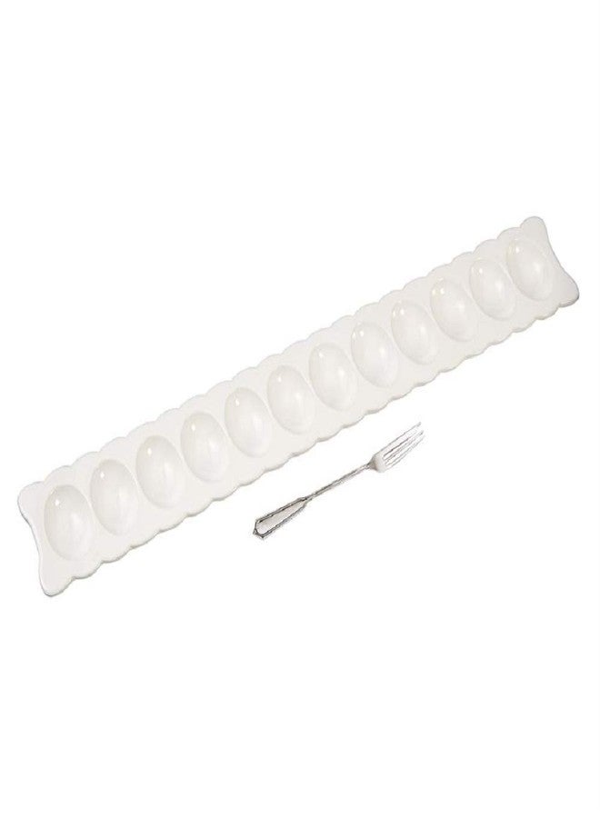 Mud Pie Deviled Egg Long Tray Set - Image 1