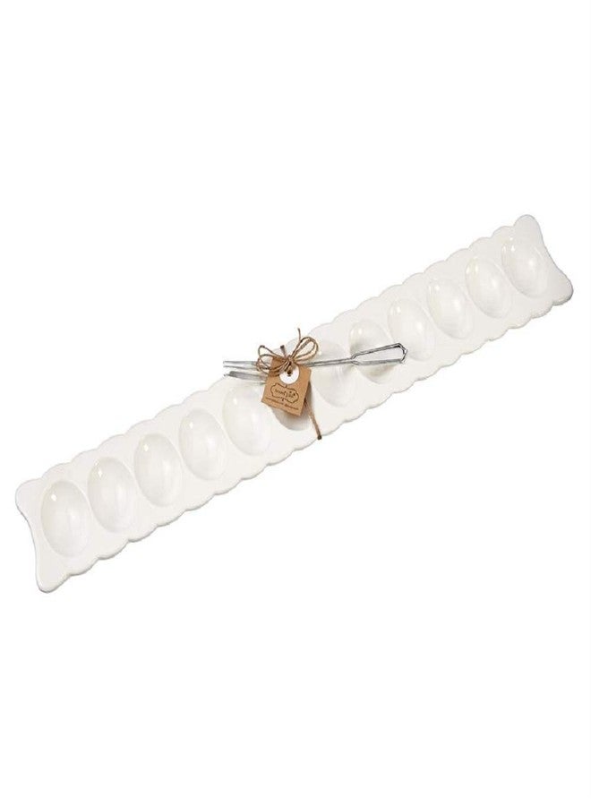 Mud Pie Deviled Egg Long Tray Set - Image 2