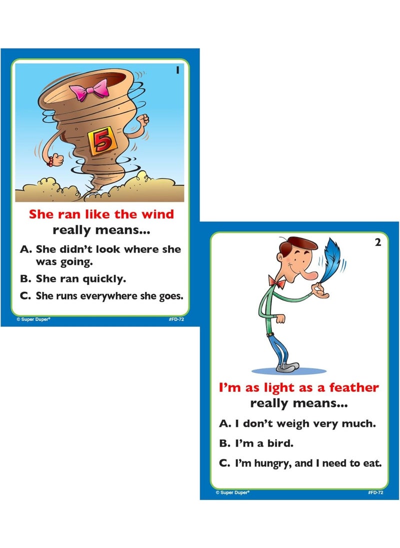 Super Duper Publications Super Duper Publications | Metaphors & Similes Fun Deck | Figurative Language Skills Flash Cards | Educational Learning Materials for Children…  - Image 4
