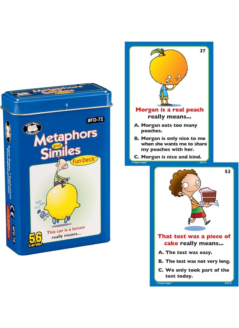 Super Duper Publications Super Duper Publications | Metaphors & Similes Fun Deck | Figurative Language Skills Flash Cards | Educational Learning Materials for Children…  - Image 3