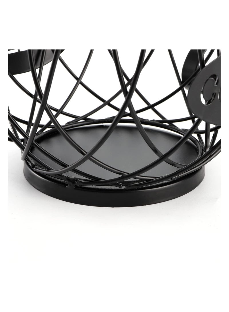 Coffee Pod Holder,Mug Shape Coffee Capsule Storage Basket Organizer for for Coffee Station Bar Decor Restaurant Tea Room Kitchen Countertop (Black)  - Image 2