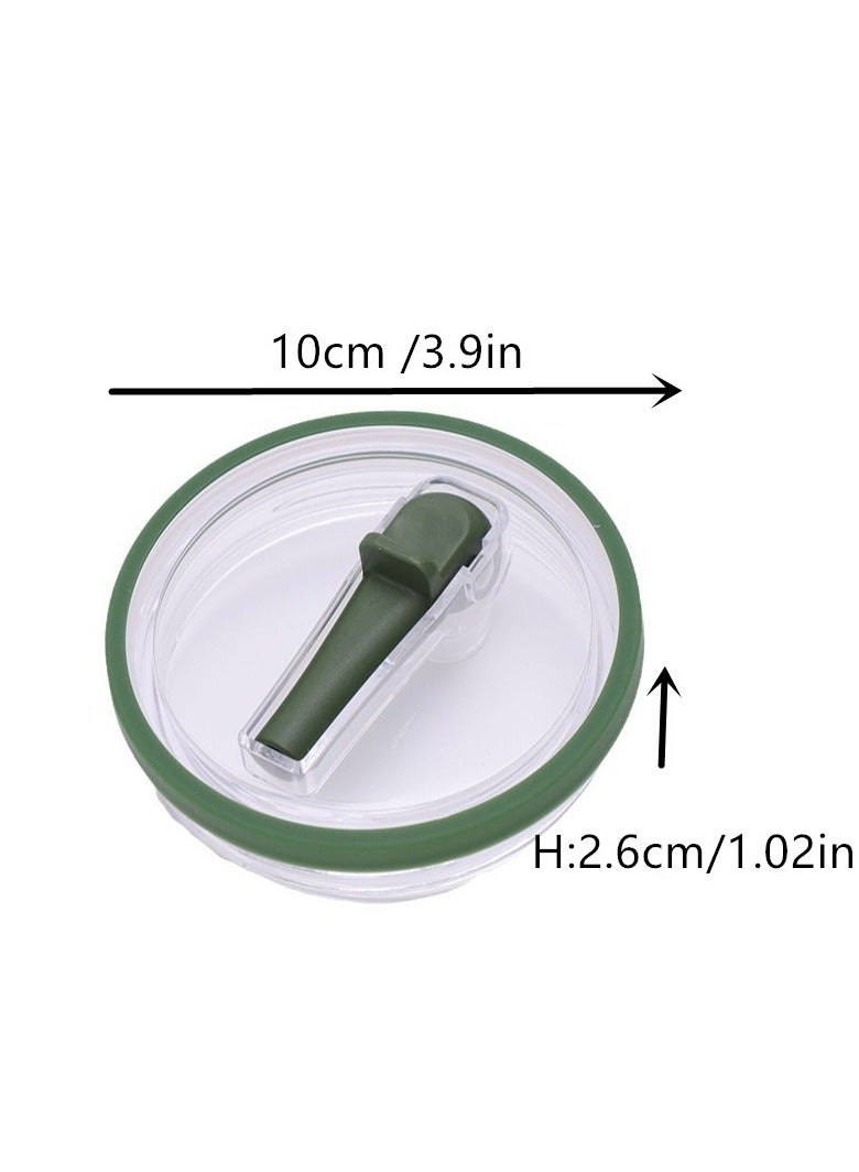 2 Pcs 40 Oz Tumbler Flip Straw Lid Replacement Fit for Spill Proof Splash Resistant Lids Reusable Cover Cup (Ivory White)  - Image 5
