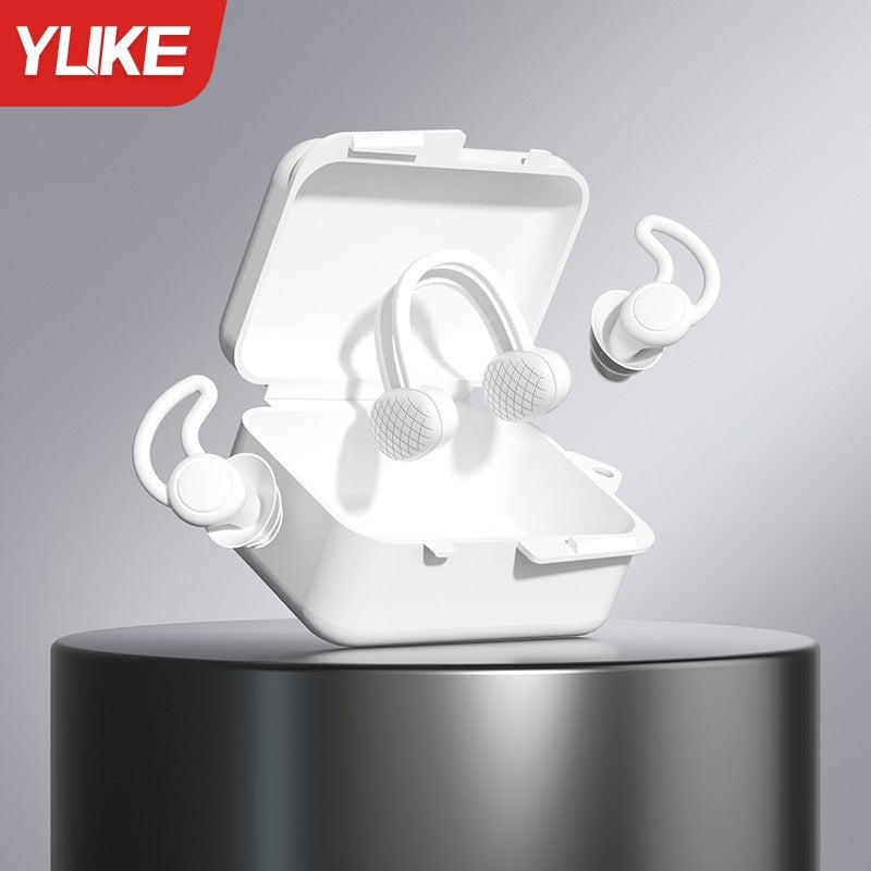 Yu Ke Silicone Swimming Spiral Ear Plugs Waterproof Anti-Choke Soft Nose Clip Set Boxed Ear Plugs Wholesale - Image 1