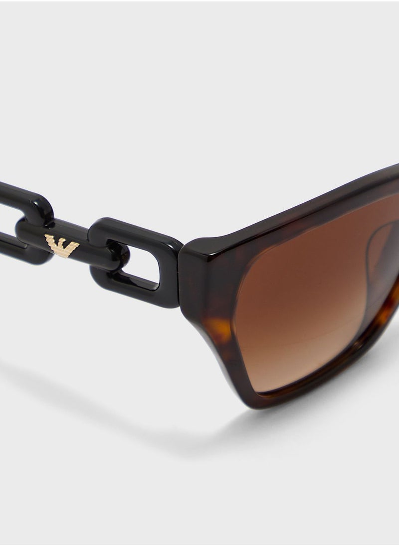 EMPORIO ARMANI 0Ea4203U Cateye Sunglasses  - Image 3