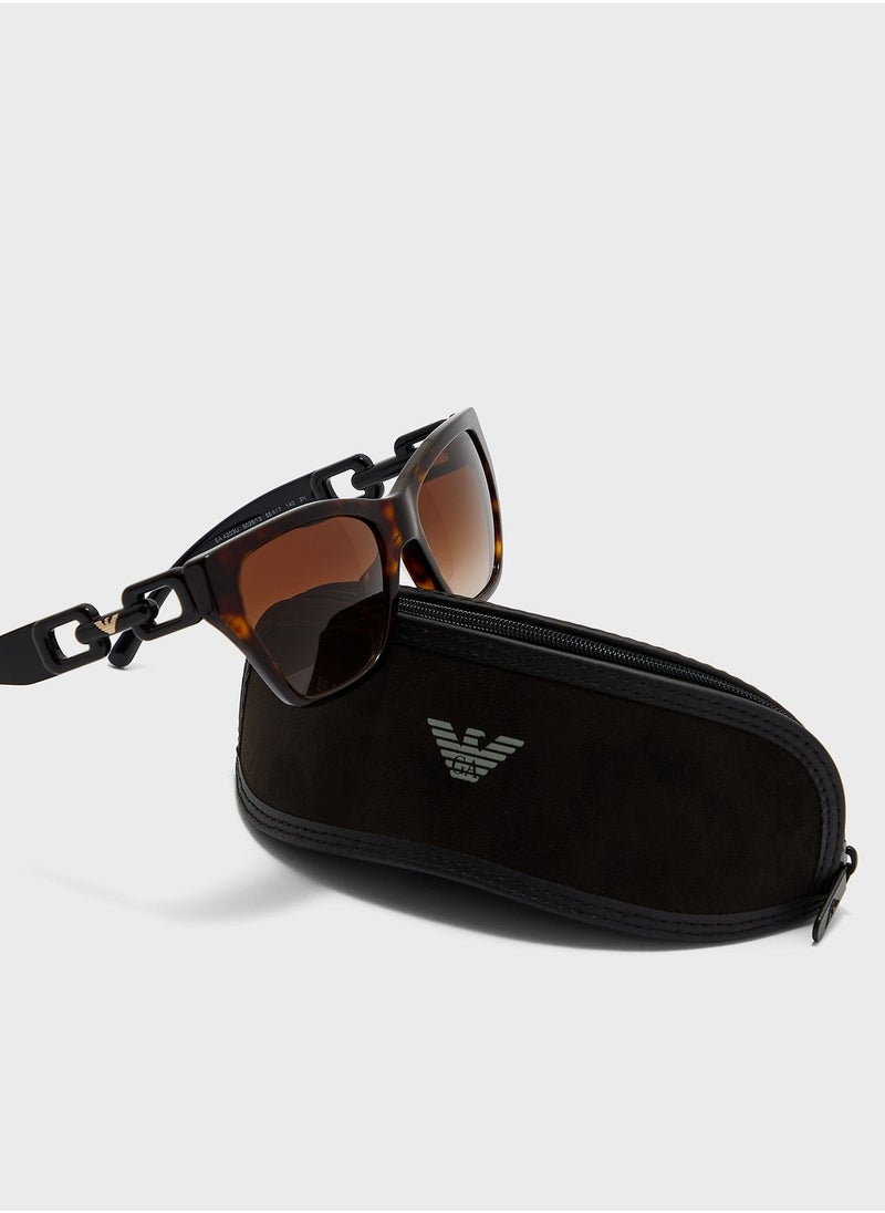 EMPORIO ARMANI 0Ea4203U Cateye Sunglasses  - Image 4