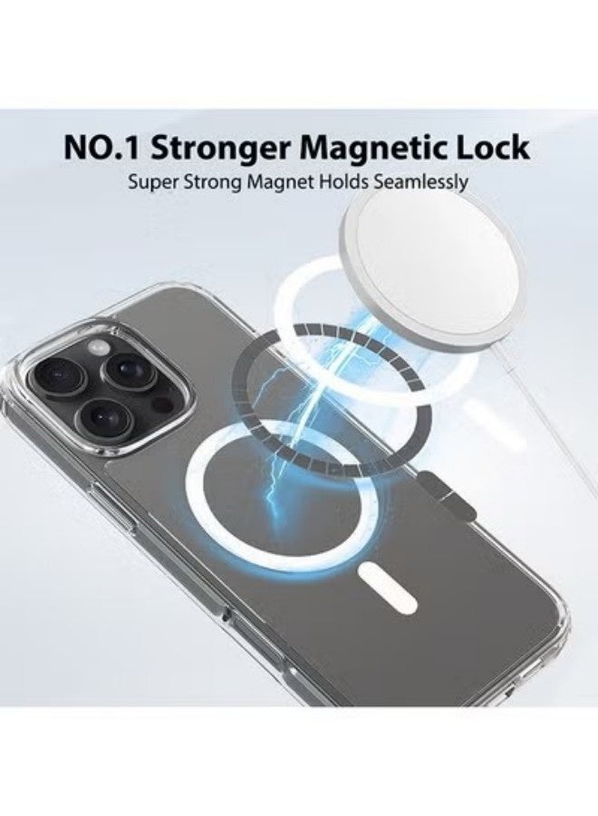 Magnetic Case for iPhone 16 Pro, Protection Back Case, Yellowing Resistant and Scratch-Resistant Back Case Cover, Classic Series Clear - Image 4