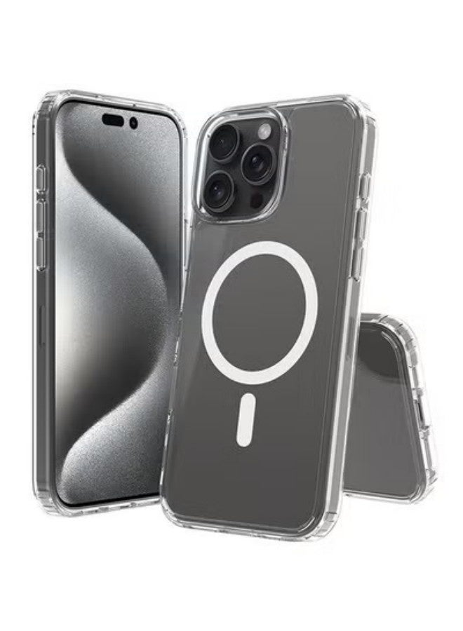 Magnetic Case for iPhone 16 Pro, Protection Back Case, Yellowing Resistant and Scratch-Resistant Back Case Cover, Classic Series Clear - Image 1