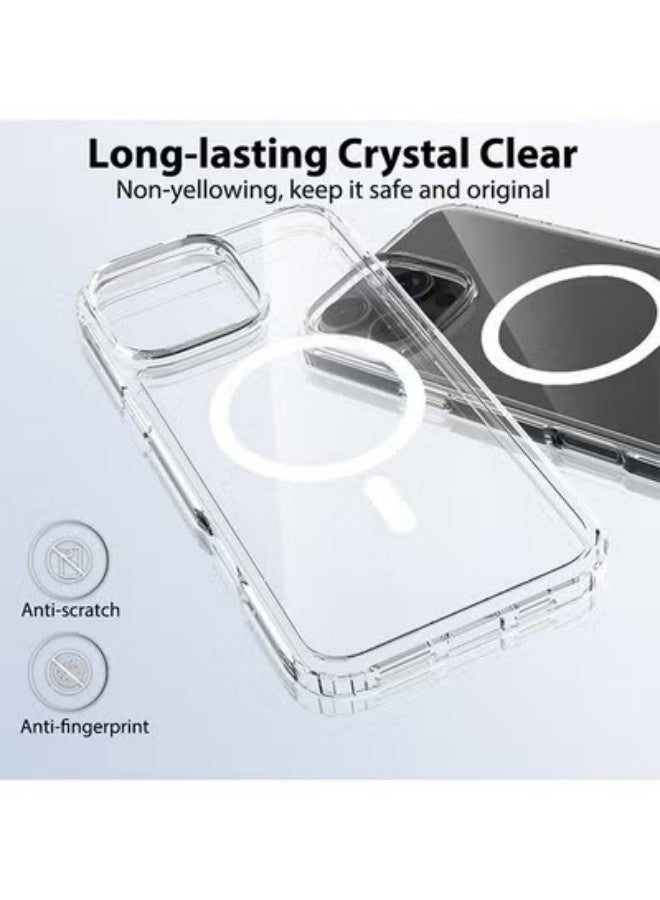 Magnetic Case for iPhone 16 Pro, Protection Back Case, Yellowing Resistant and Scratch-Resistant Back Case Cover, Classic Series Clear - Image 2