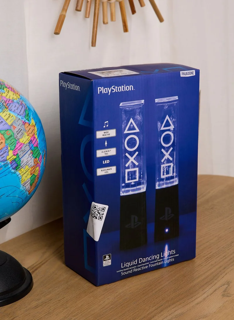 بالادون مصابيح بإضاءة على شكل الرقص مائي ومزينة بطبعة شعار "PlayStation"