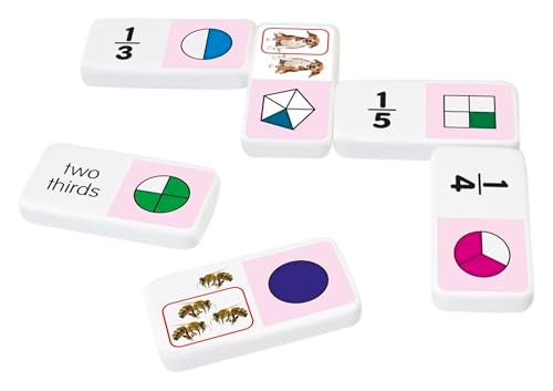 Junior Learning JL485 Fraction Dominoes, Multi 7.8 H x 4.7 L x 1.5 W - Image 4